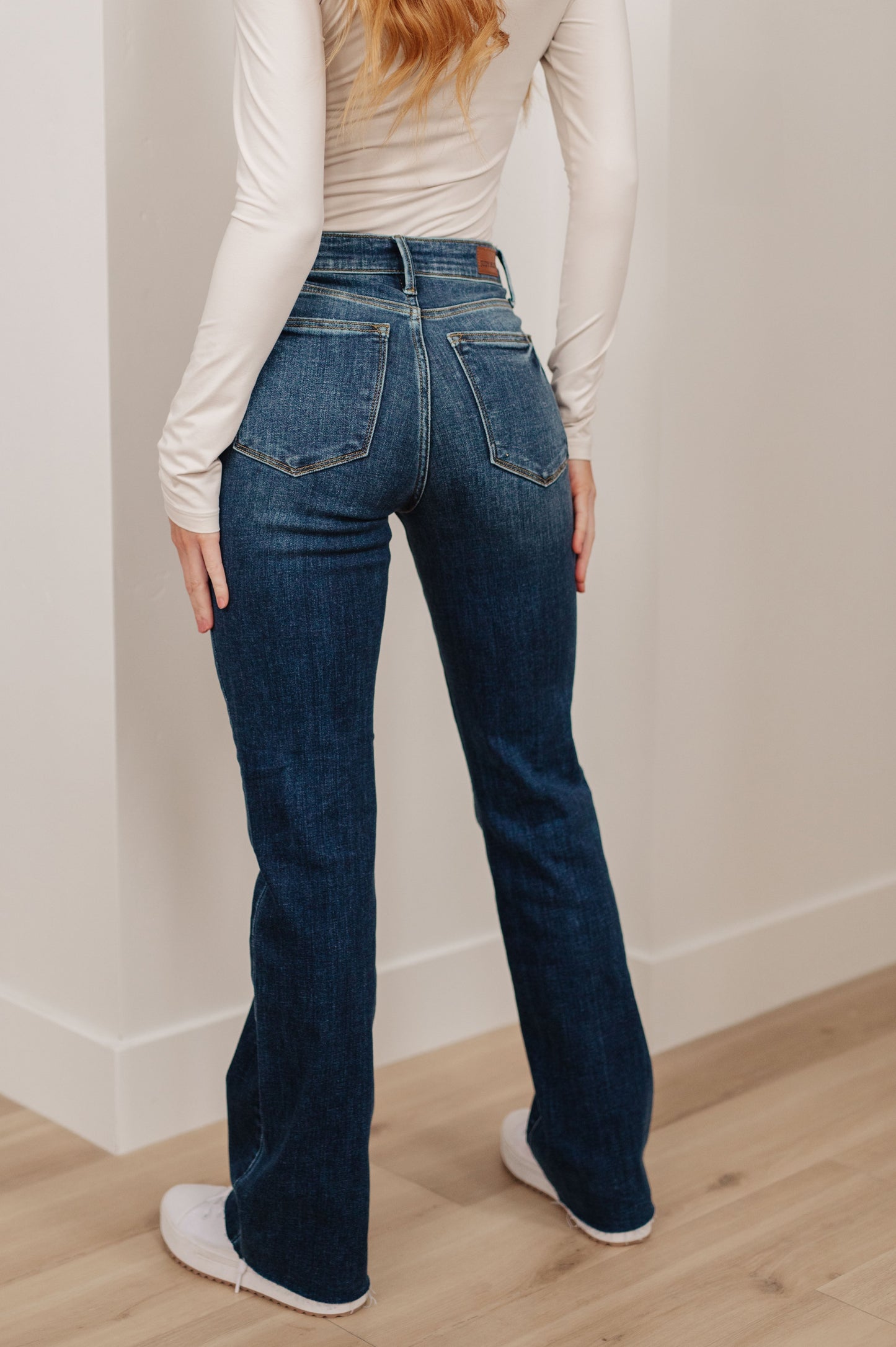 Judy Blue Josephine Mid Rise Raw Hem Bootcut Jeans - Premium Womens -  Follower Of Faith Apparel 0/24, 1/25, 11/30, 12-13-2023, 12-19-2023, 13/31, 14W, 15/32, 16W, 18W, 20W, 22W, 24W, 3/26, 5/27, 6-21-2023, 7-7-2023, 7/28, 9/29, ASF8-10-2023, Ave Marketplace, Bottoms, flatrate, JB11-29-2023, JB6-21-2023, JBAvailableNow, JBEVERGREEN, Judy Blue, Kylie, Restocks, Sarah Shop our Christian T-Shirts & Apparel