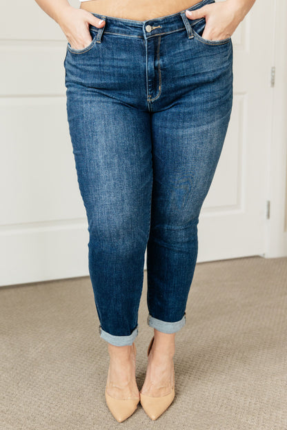 Judy Blue London Midrise Cuffed Boyfriend Jeans - Premium Ladies jeans -  Follower Of Faith Apparel0/24, 1-10-2024, 1/25, 11/30, 12-19-2023, 12-27-2023, 12-28-2023, 12-6-2023, 13/31, 14W, 15/32, 16W, 18W, 20W, 22W, 24W, 3/26, 5/27, 7/28, 82368, 9/29, ASF1-4-2024, Bottoms, Denim, flatrate, JB Judy Blue, JB12-6-2023, JBAvailableNow, Judy Blue, Judy Blue Jeans, Judy blue mid rise jeans, Kendall, Ladies Jeans, mid-rise, midrise, Sabrina Shop our Christian T-Shirts & Apparel