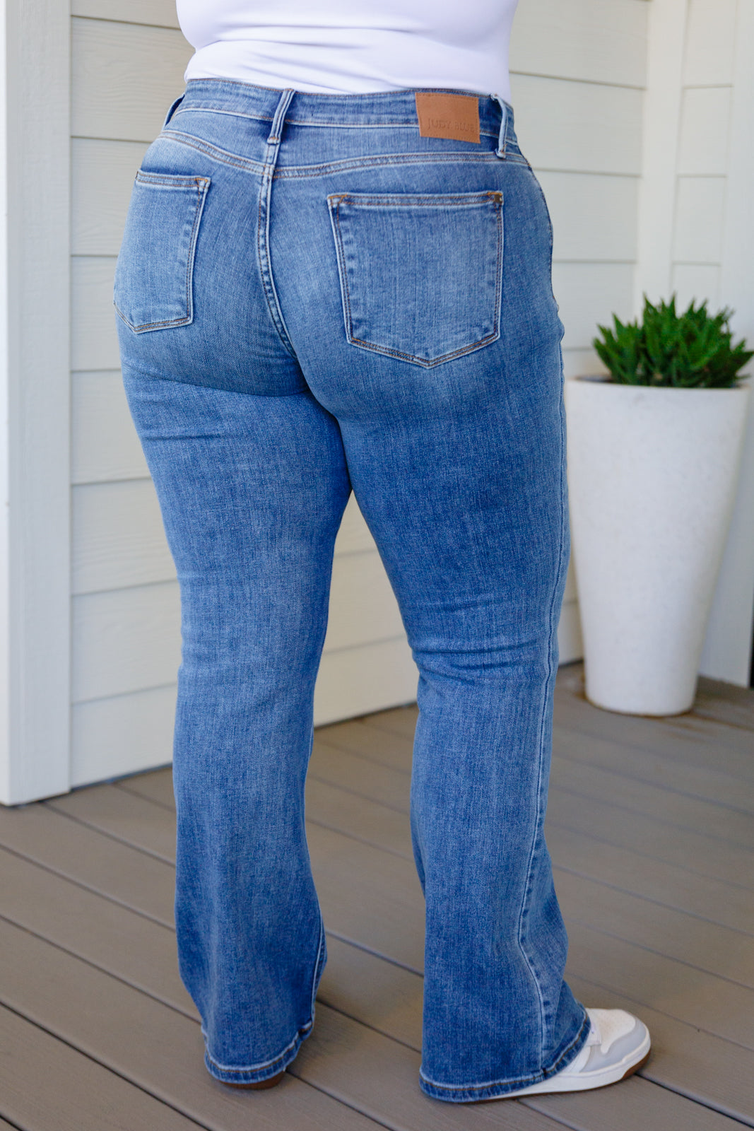 Judy Blue Matilda Mid Rise Vintage Button Fly Bootcut Jeans - Premium Womens -  Follower Of Faith Apparel 0/24, 1/25, 11/30, 13/31, 14W, 15/32, 16W, 18W, 20W, 22W, 24W, 3/26, 5/27, 7/28, 8-23-2023, 8-29-2023, 8-31-2023, 8-9-2023, 9/29, ASF9-5-2023, ASFWINTER23, Ave Marketplace, Bottoms, D23, Denim, flatrate, JB8-9-2023, JBAvailableNow, Judy Blue, ShopMySize24, ShopMySize24D, winter23 Shop our Christian T-Shirts & Apparel