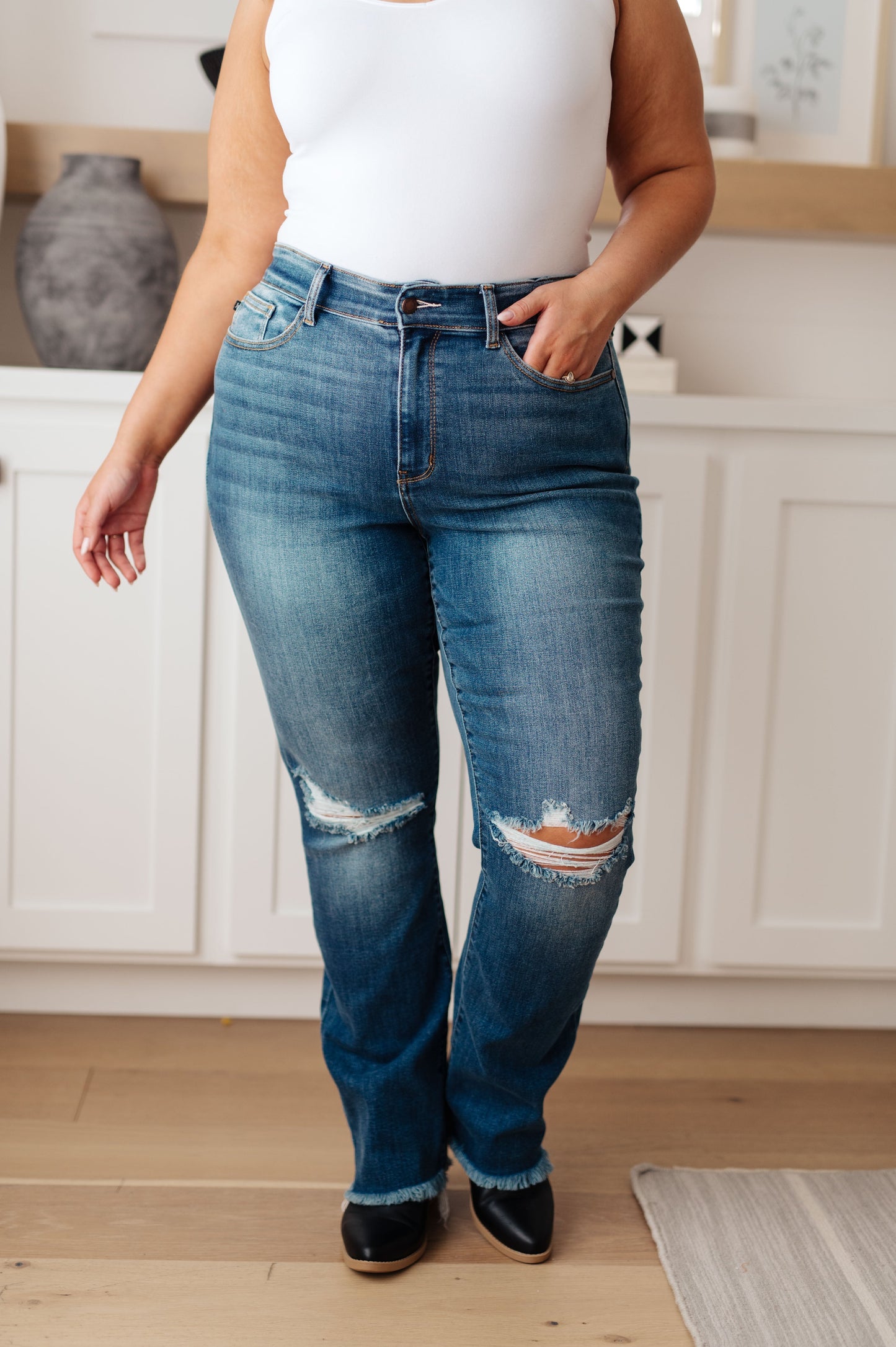 Judy Blue Morgan High Rise Distressed Straight Jeans - Premium Womens -  Follower Of Faith Apparel 0/24, 1/25, 10-11-2023, 10-17-2023, 10-19-2023, 11/30, 13/31, 14W, 15/32, 16W, 18W, 20W, 22W, 24W, 3/26, 5/27, 7/28, 9-27-2023, 9/29, Amanda, ASF10-24-2023, ASF10-26-2023, Bottoms, Denim, flatrate, Indoor, JB20, JB9-27-2023, JBAvailableNow, Jeans, Judy Blue, Kirra, studio Shop our Christian T-Shirts & Apparel