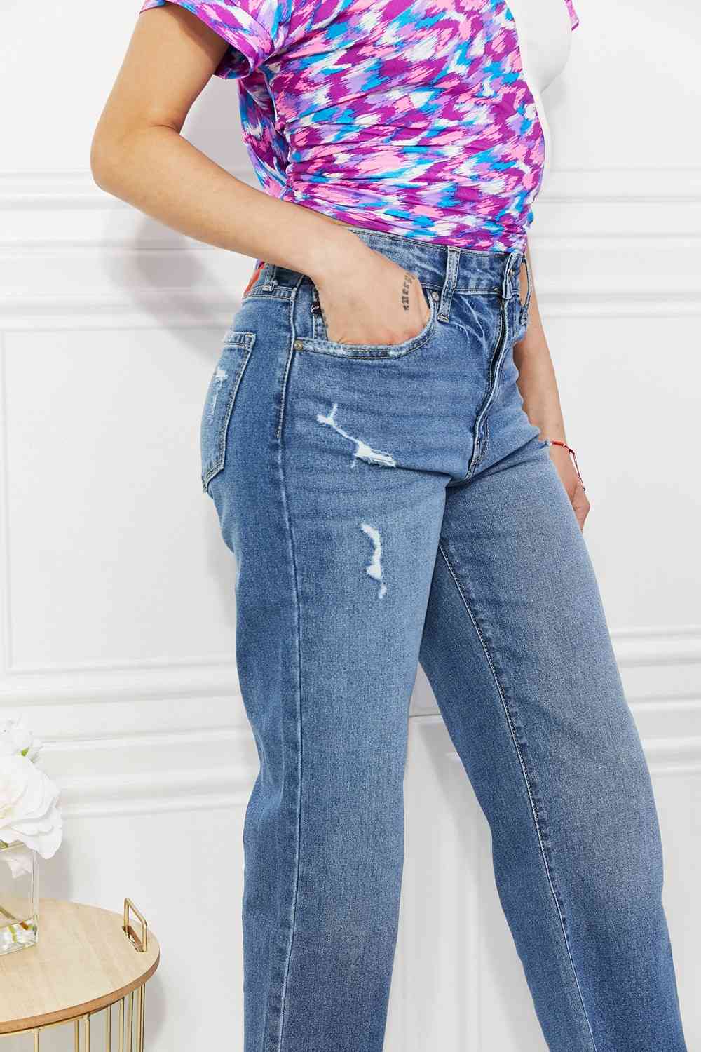 Kancan Melanie Crop Wide Leg Jeans - Follower Of Faith Apparel