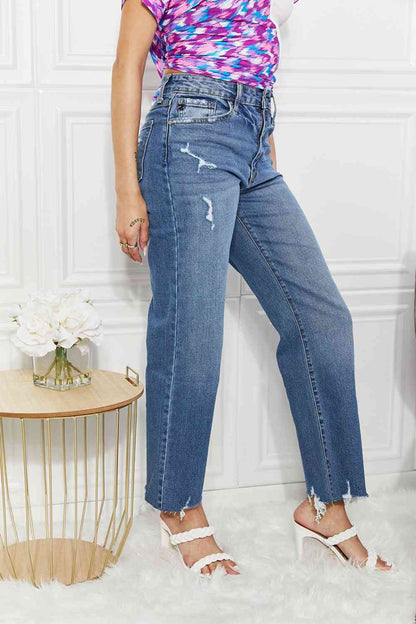 Kancan Melanie Crop Wide Leg Jeans - Follower Of Faith Apparel