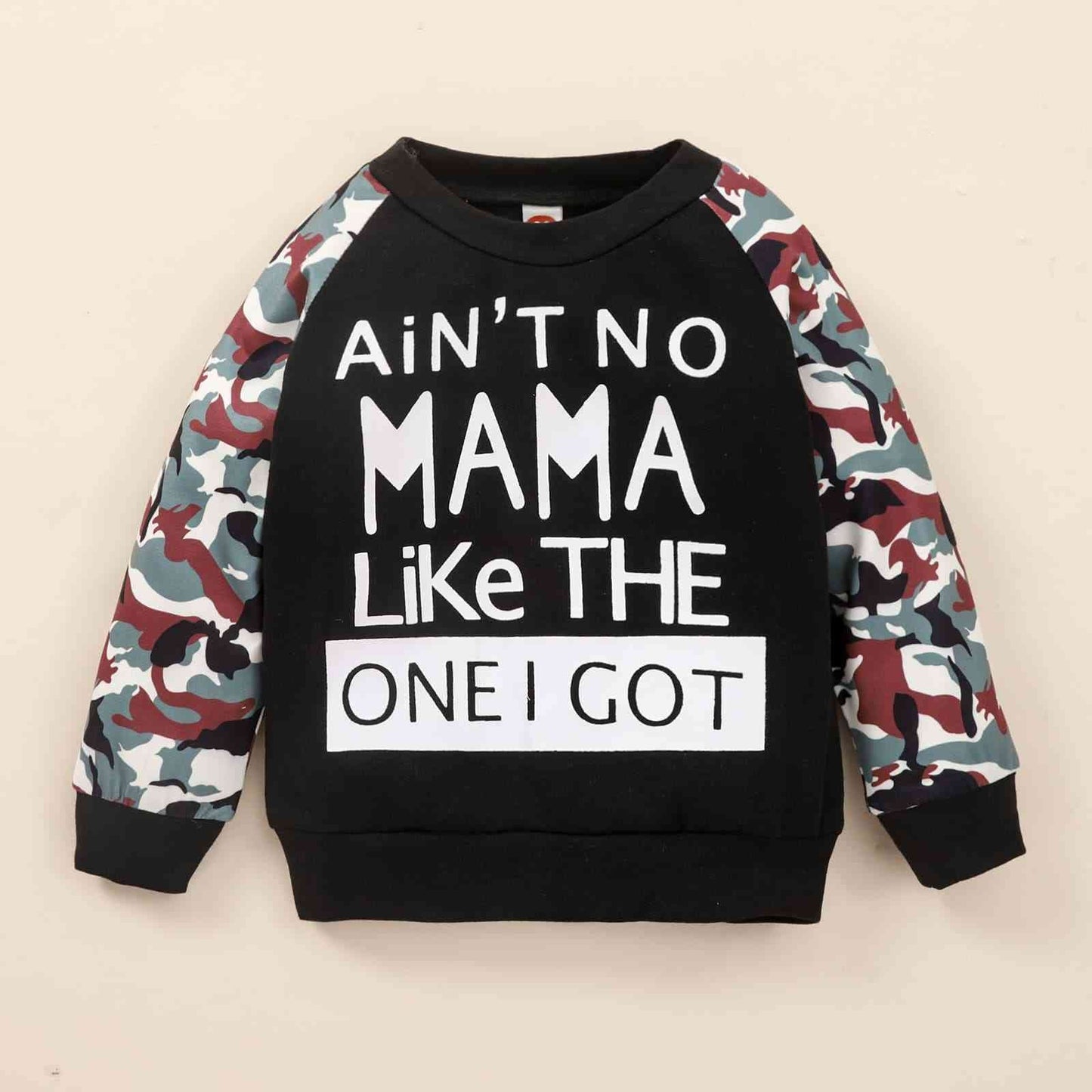 Kids Set Ain’t No Mama Like The One I Got Sweatshirt and Camo Patch Distressed Bottoms Baby/Toddler (12m - 4T) - Premium Kids Sets -  Follower Of Faith Apparel Baby boy sets, Baby set, Baby sets, Christian apparel for kids, Christian baby apparel, Christian baby clothes, Faith baby clothes, Kids, kids Christian apparel, Kids sets, Kids sweatshirts, Kids' Clothing, M.Q, Ship From Overseas Shop our Christian T-Shirts & Apparel