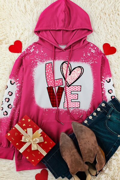 LOVE Heart Bleached Drawstring Ladies Hoodie - Premium Sweatshirt -  Follower Of Faith Apparel Heart sweatshirt, Hearts, Hearts sweatshirt, Love sweatshirt, Ship From Overseas, SYNZ, Valentine's Day Picks, Valentines day, Valentines picks Shop our Christian T-Shirts & Apparel