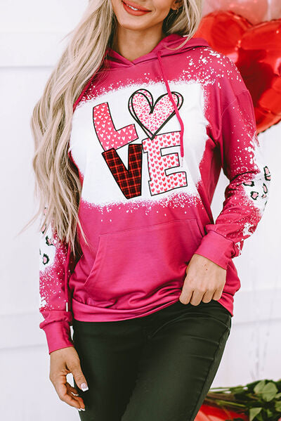 LOVE Heart Bleached Drawstring Ladies Hoodie - Premium Sweatshirt -  Follower Of Faith Apparel Heart sweatshirt, Hearts, Hearts sweatshirt, Love sweatshirt, Ship From Overseas, SYNZ, Valentine's Day Picks, Valentines day, Valentines picks Shop our Christian T-Shirts & Apparel