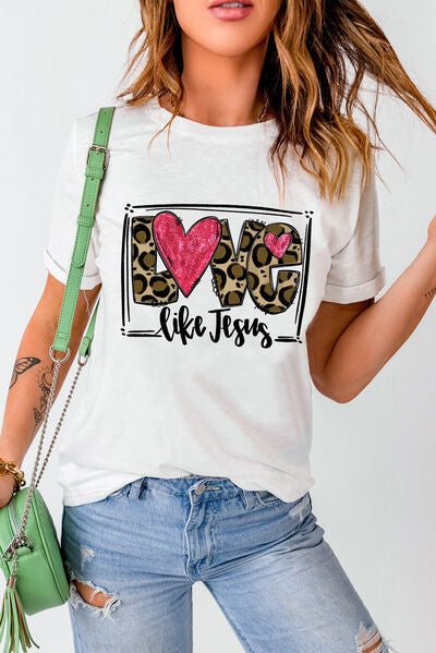 LOVE LIKE JESUS Short Sleeve T-Shirt - Premium Short Sleeve Shirts -  Follower Of Faith Apparel Ship From Overseas, SYNZ Shop our Christian T-Shirts & Apparel