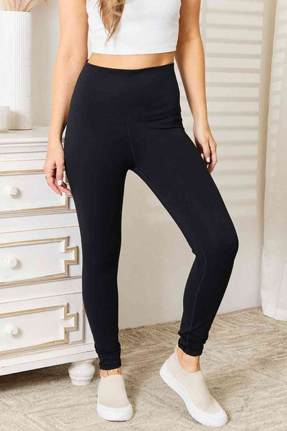 Ladies Basic Bae Ultra Soft High Waist Sports Leggings - Premium  -  Follower Of Faith Apparel Basic Bae, Ship from USA Shop our Christian T-Shirts & Apparel