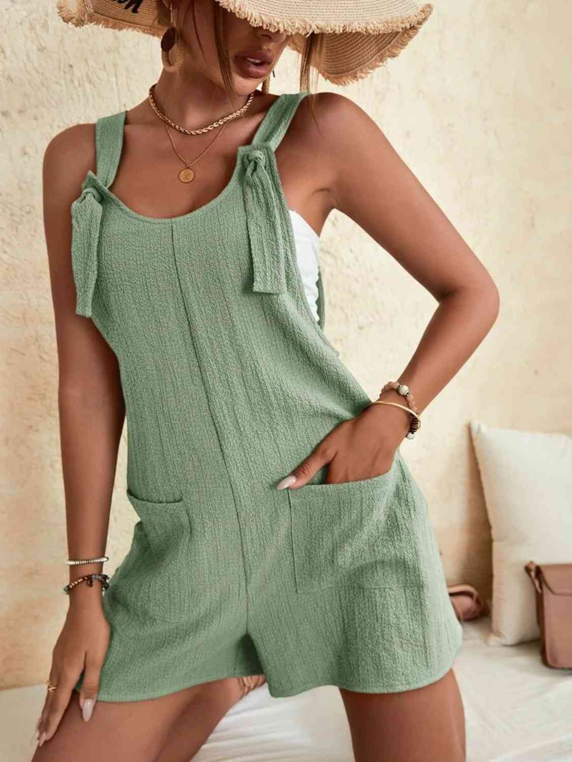 Ladies Scoop Neck Romper (several colors) - Follower Of Faith Apparel