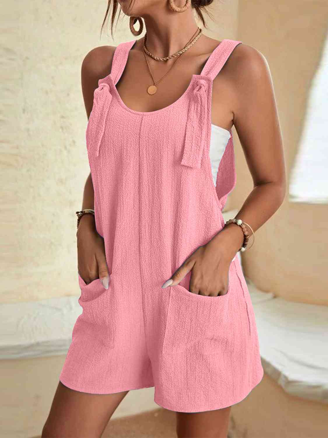 Ladies Scoop Neck Romper (several colors) - Follower Of Faith Apparel