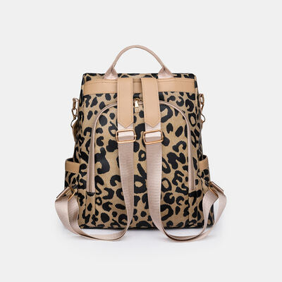 Leopard PU Leather Backpack Bag - Premium Backpack bag -  Follower Of Faith Apparel Backpack, Backpack bag, Backpack purse, Handbag, Leopard, Leopard bag, Leopard handbag, Leopard print, Leopard print backpack, Leopard print bag, Medium bag, new arrival, new arrivals, Popular backpack purse, Trending bags, Weekender Bags, Y.P Shop our Christian T-Shirts & Apparel