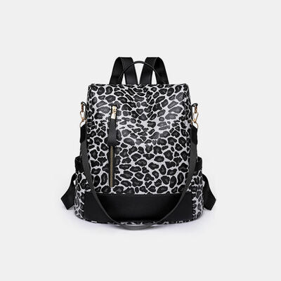 Leopard PU Leather Backpack Bag - Premium Backpack bag -  Follower Of Faith Apparel Backpack, Backpack bag, Backpack purse, Handbag, Leopard, Leopard bag, Leopard handbag, Leopard print, Leopard print backpack, Leopard print bag, Medium bag, new arrival, new arrivals, Popular backpack purse, Trending bags, Weekender Bags, Y.P Shop our Christian T-Shirts & Apparel