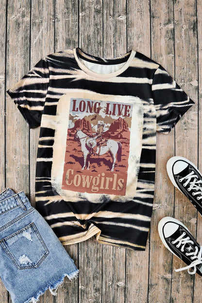 Long Live Cowgirls Ladies T-Shirt - Premium Ladies T-Shirt -  Follower Of Faith Apparel cowgirls, ladies Short Sleeve t shirt, long live cowgirl, new, newest arrival, Sale, SYNZ, T shirts for cowgirls, trendy western tee, western apparel, western apparel for women, wild west apparel, women's t shirt, womens apparel, womens fashion Shop our Christian T-Shirts & Apparel