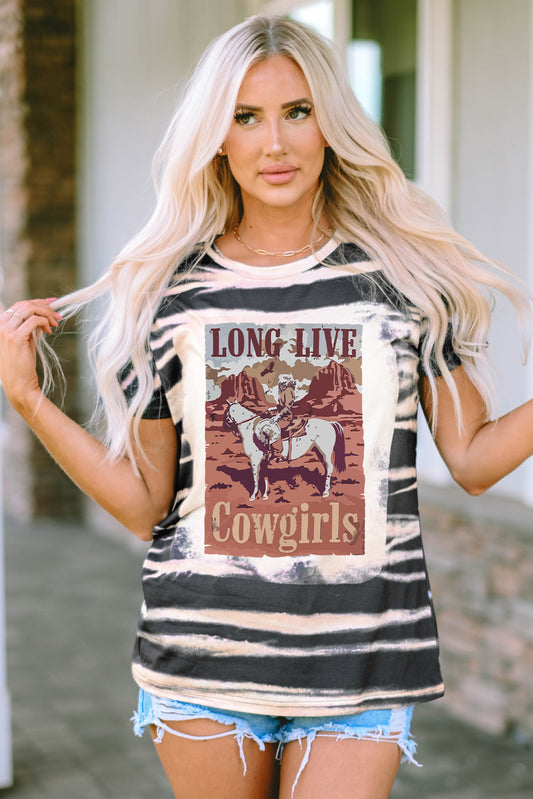 Long Live Cowgirls Ladies T-Shirt - Premium Ladies T-Shirt -  Follower Of Faith Apparel cowgirls, ladies Short Sleeve t shirt, long live cowgirl, new, newest arrival, Sale, SYNZ, T shirts for cowgirls, trendy western tee, western apparel, western apparel for women, wild west apparel, women's t shirt, womens apparel, womens fashion Shop our Christian T-Shirts & Apparel