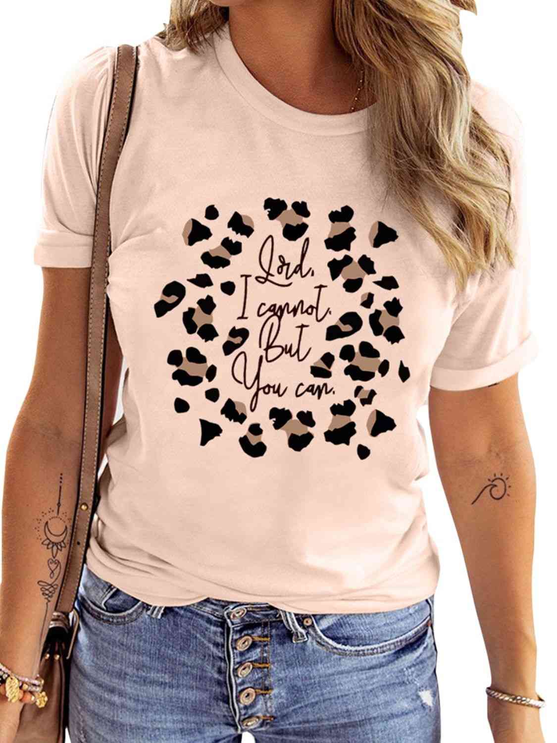 Lord I Cannot But You Can Ladies T-Shirt - Follower Of Faith Apparel