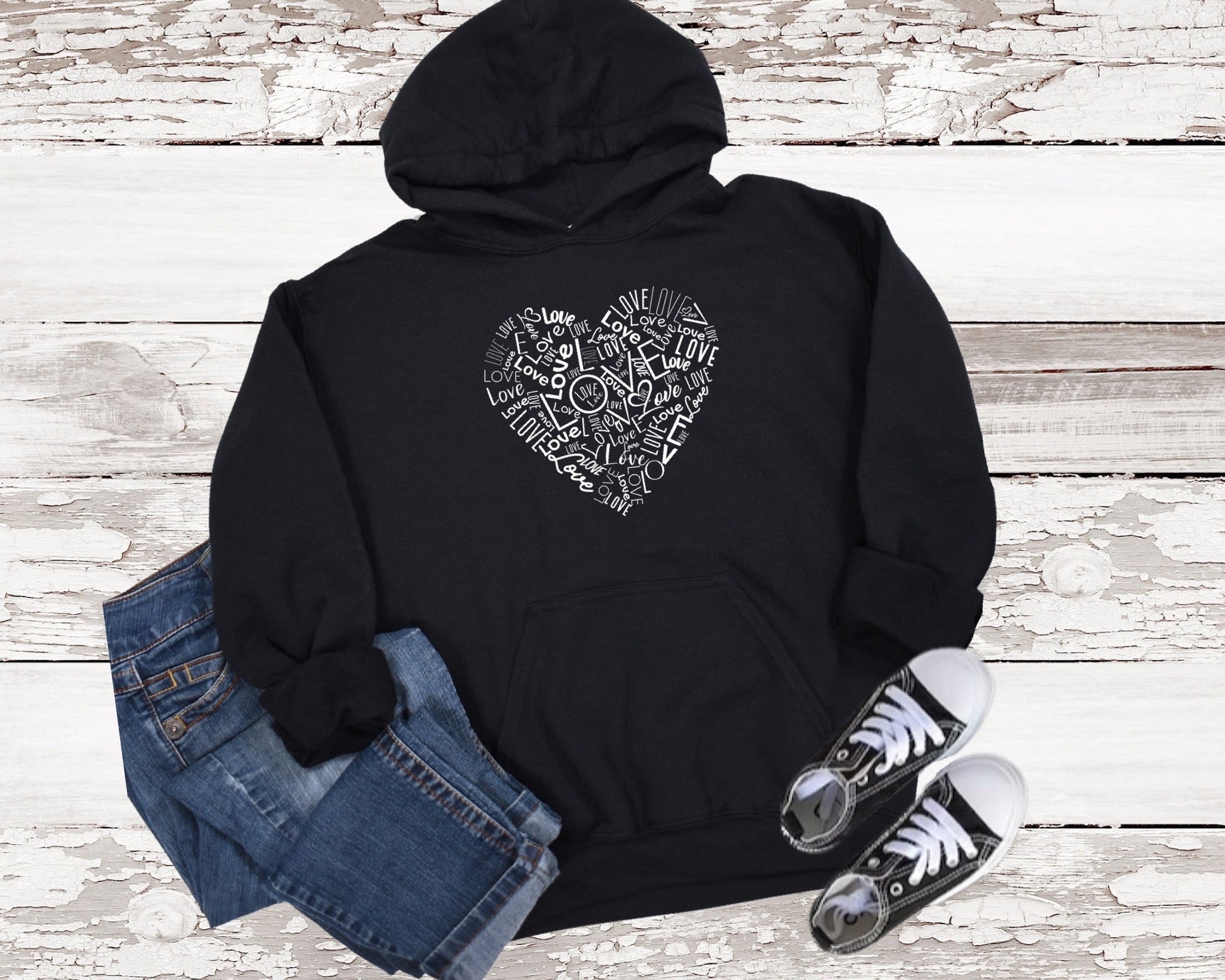 Love Heart Girl’s Youth Hoodie - Premium Kids clothes -  Follower Of Faith ApparelBack-to-School, Christian apparel for girls, DTG, Girls apparel, girls christian clothing, girls hoodie, girls winter wear, Hoodies, Kids' Clothing, love Heart hoodies for girls, Love hoodie, new, Regular fit, Sweatshirts, youth, Youth hoodie Shop our Christian T-Shirts & Apparel