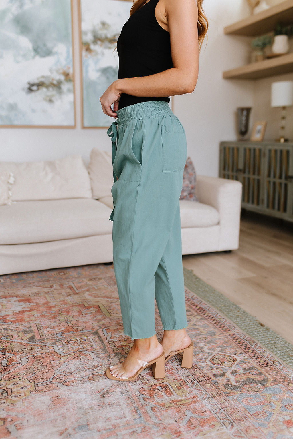 Love Me Dearly High Waisted Pants in Jade - Premium Womens -  Follower Of Faith Apparel 1XL, 2XL, 3XL, 3XL23, 6-20-2023, ASF7-27-2023, ASFWINTER23, Ave Marketplace, Bottoms, Cotton Bleu, FD2-9-2024, H1-18-2024, L23, Large, M23, Medium, Pants, S23, Small, winter23, XL, XL23 Shop our Christian T-Shirts & Apparel