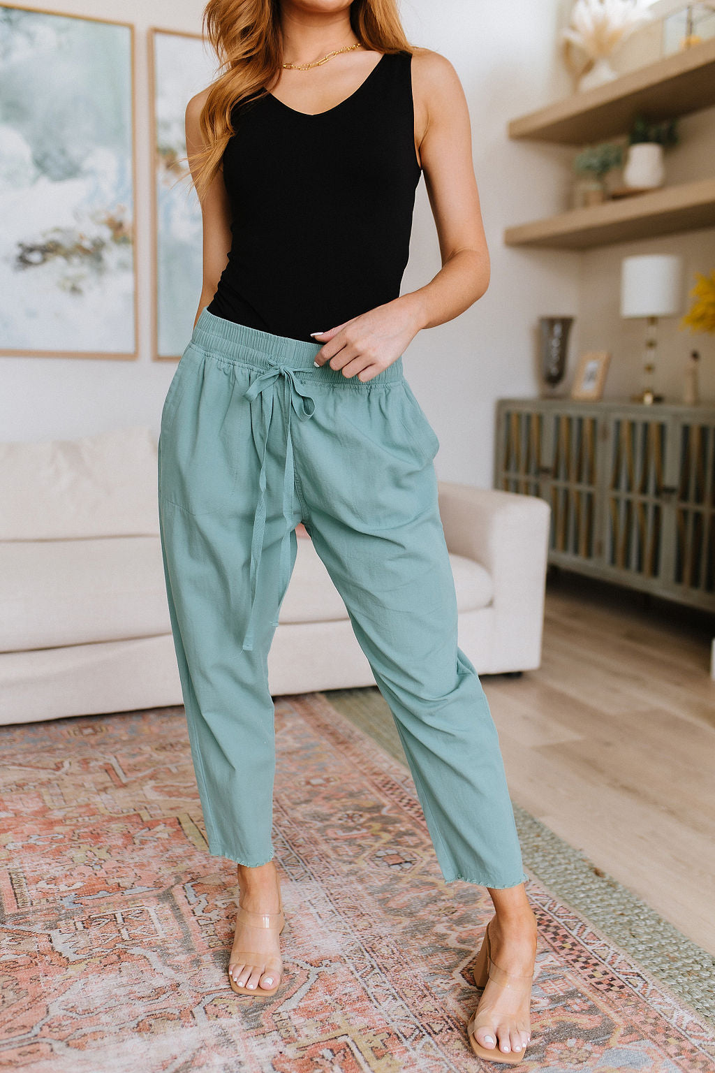 Love Me Dearly High Waisted Pants in Jade - Premium Womens -  Follower Of Faith Apparel 1XL, 2XL, 3XL, 3XL23, 6-20-2023, ASF7-27-2023, ASFWINTER23, Ave Marketplace, Bottoms, Cotton Bleu, FD2-9-2024, H1-18-2024, L23, Large, M23, Medium, Pants, S23, Small, winter23, XL, XL23 Shop our Christian T-Shirts & Apparel