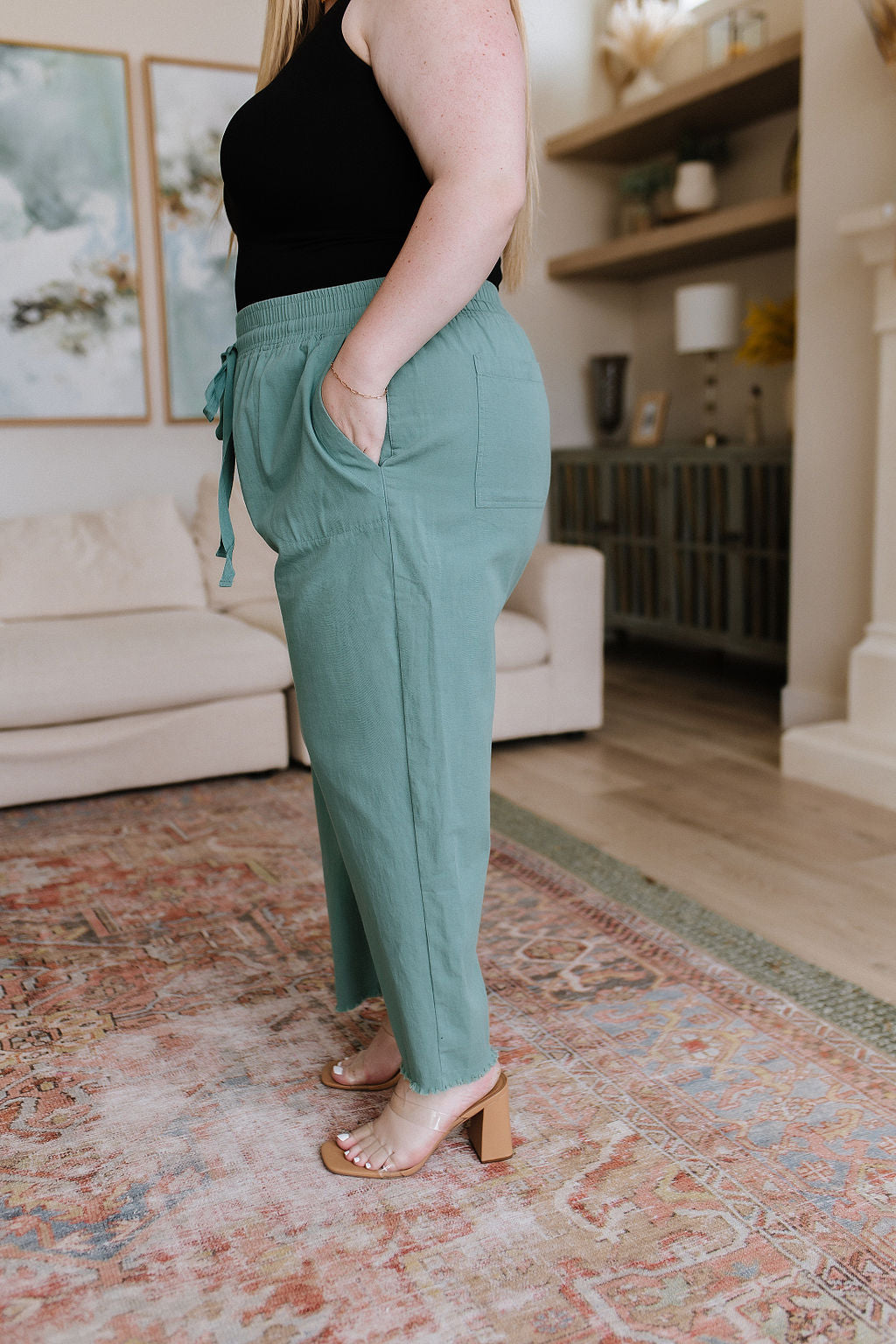 Love Me Dearly High Waisted Pants in Jade - Premium Womens -  Follower Of Faith Apparel 1XL, 2XL, 3XL, 3XL23, 6-20-2023, ASF7-27-2023, ASFWINTER23, Ave Marketplace, Bottoms, Cotton Bleu, FD2-9-2024, H1-18-2024, L23, Large, M23, Medium, Pants, S23, Small, winter23, XL, XL23 Shop our Christian T-Shirts & Apparel