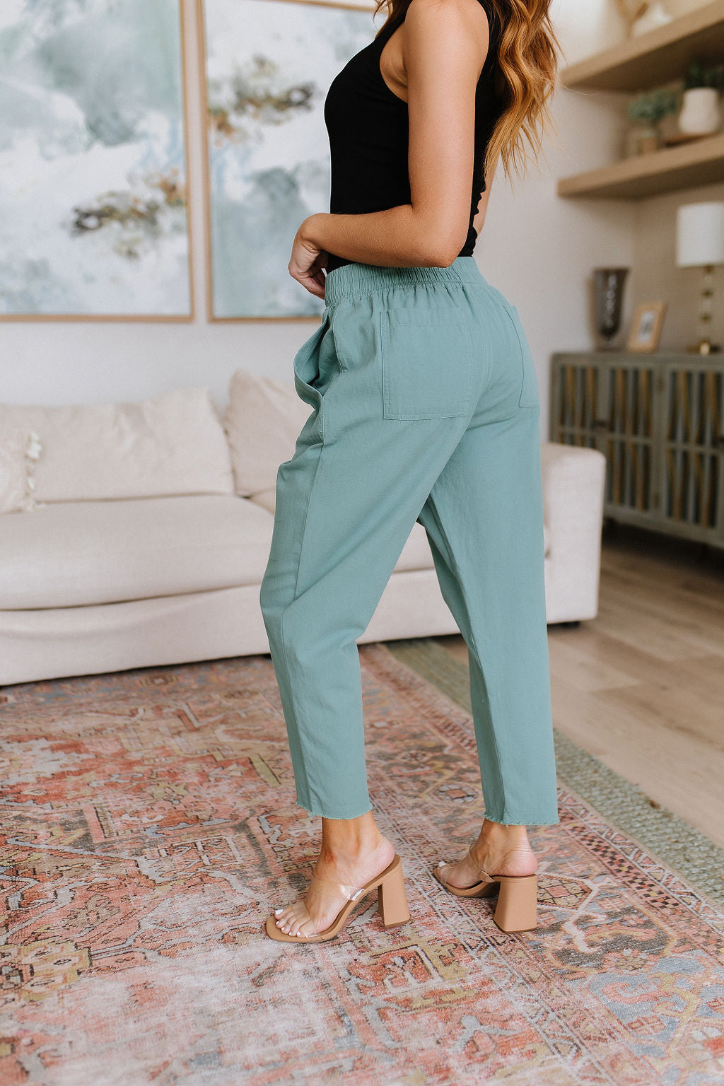 Love Me Dearly High Waisted Pants in Jade - Premium Womens -  Follower Of Faith Apparel 1XL, 2XL, 3XL, 3XL23, 6-20-2023, ASF7-27-2023, ASFWINTER23, Ave Marketplace, Bottoms, Cotton Bleu, FD2-9-2024, H1-18-2024, L23, Large, M23, Medium, Pants, S23, Small, winter23, XL, XL23 Shop our Christian T-Shirts & Apparel