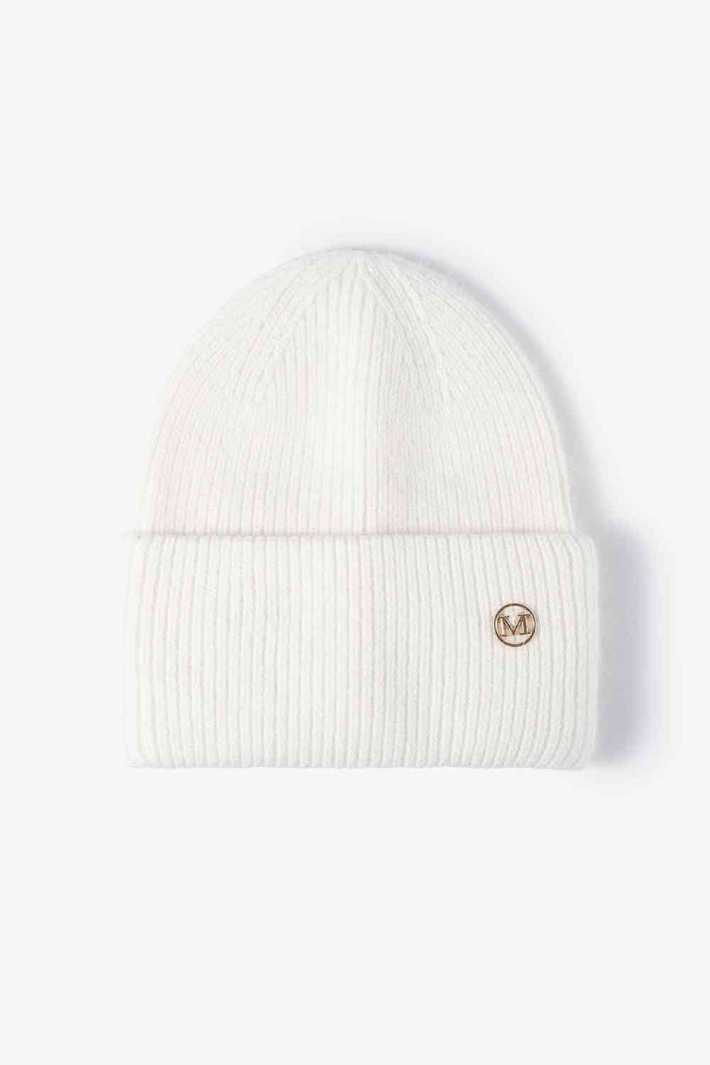 M Rib-Knit Cuff Beanie - Premium  -  Follower Of Faith Apparel Beanie, Beanie with M, Hat beanie, M Beanie, Ribbed beanie, Ship From Overseas, Solid pattern beanie, WS Shop our Christian T-Shirts & Apparel