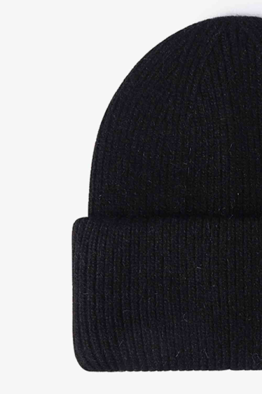 M Rib-Knit Cuff Beanie - Premium  -  Follower Of Faith Apparel Beanie, Beanie with M, Hat beanie, M Beanie, Ribbed beanie, Ship From Overseas, Solid pattern beanie, WS Shop our Christian T-Shirts & Apparel