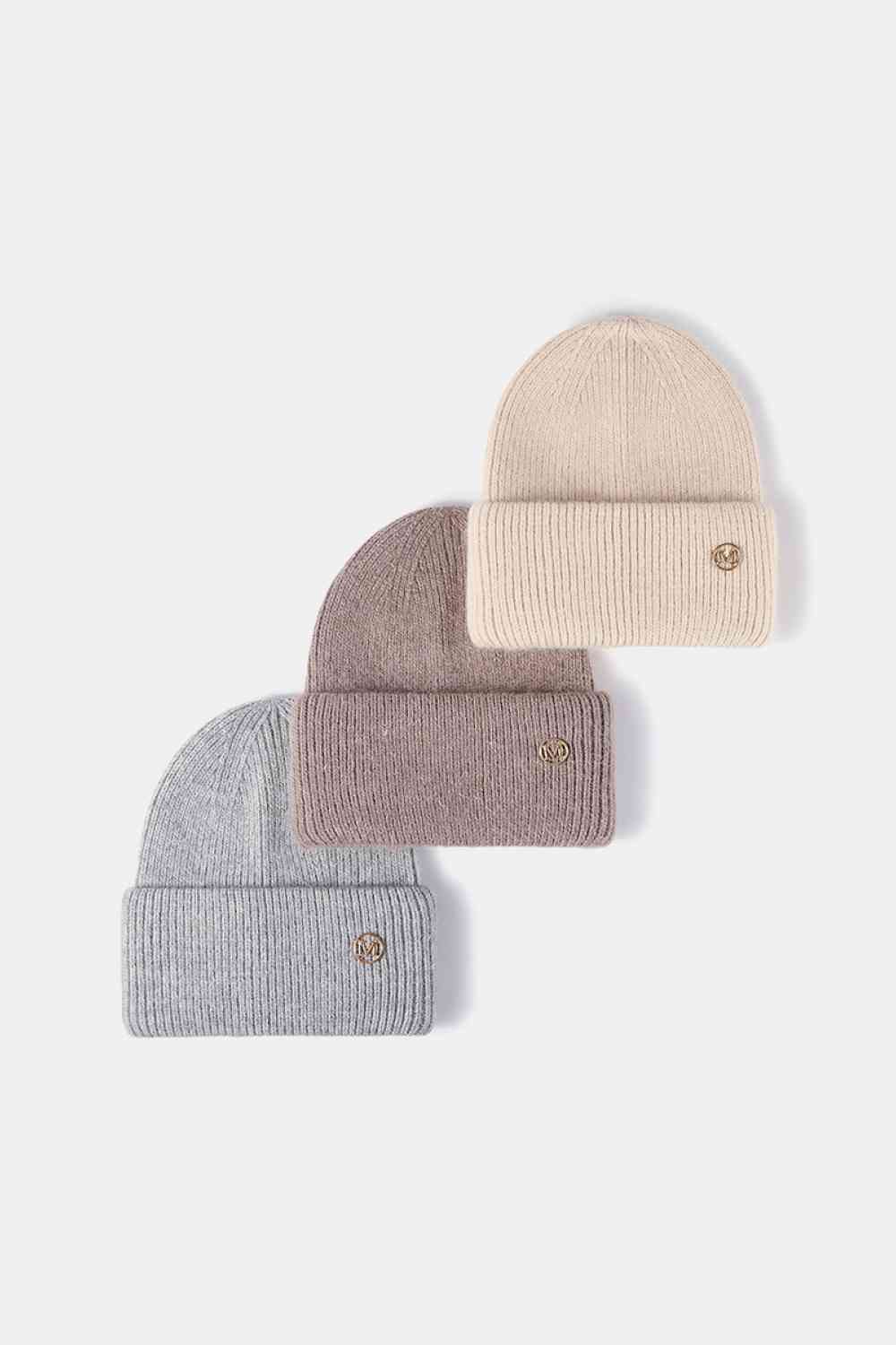 M Rib-Knit Cuff Beanie - Premium  -  Follower Of Faith Apparel Beanie, Beanie with M, Hat beanie, M Beanie, Ribbed beanie, Ship From Overseas, Solid pattern beanie, WS Shop our Christian T-Shirts & Apparel