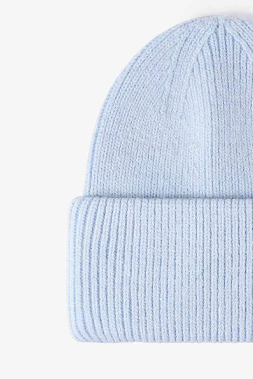 M Rib-Knit Cuff Beanie - Premium  -  Follower Of Faith Apparel Beanie, Beanie with M, Hat beanie, M Beanie, Ribbed beanie, Ship From Overseas, Solid pattern beanie, WS Shop our Christian T-Shirts & Apparel