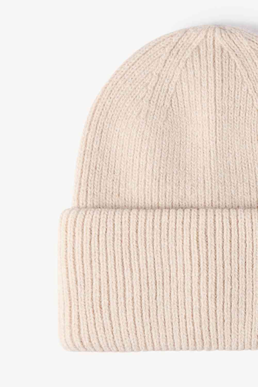 M Rib-Knit Cuff Beanie - Premium  -  Follower Of Faith Apparel Beanie, Beanie with M, Hat beanie, M Beanie, Ribbed beanie, Ship From Overseas, Solid pattern beanie, WS Shop our Christian T-Shirts & Apparel