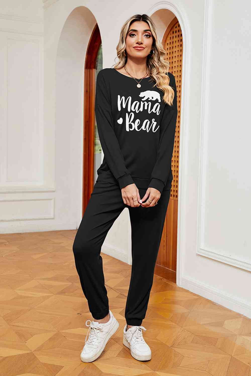 MAMA BEAR Sweatshirt and Sweatpants Set (several colors) - Premium Ladies sets -  Follower Of Faith Apparel ladies set, Ladies sets, Ladies top and bottom set, Mama bear outfit, Mom clothing, Mom sweatsuit, Momma bear, new arrival, new arrivals, Ship From Overseas, Top and bottom., Womens active wear, Womens sets, X&D Shop our Christian T-Shirts & Apparel