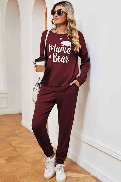 MAMA BEAR Sweatshirt and Sweatpants Set (several colors) - Premium Ladies sets -  Follower Of Faith Apparel ladies set, Ladies sets, Ladies top and bottom set, Mama bear outfit, Mom clothing, Mom sweatsuit, Momma bear, new arrival, new arrivals, Ship From Overseas, Top and bottom., Womens active wear, Womens sets, X&D Shop our Christian T-Shirts & Apparel