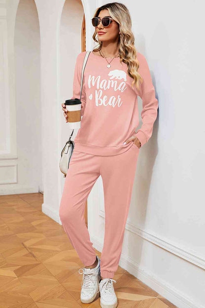 MAMA BEAR Sweatshirt and Sweatpants Set (several colors) - Premium Ladies sets -  Follower Of Faith Apparel ladies set, Ladies sets, Ladies top and bottom set, Mama bear outfit, Mom clothing, Mom sweatsuit, Momma bear, new arrival, new arrivals, Ship From Overseas, Top and bottom., Womens active wear, Womens sets, X&D Shop our Christian T-Shirts & Apparel