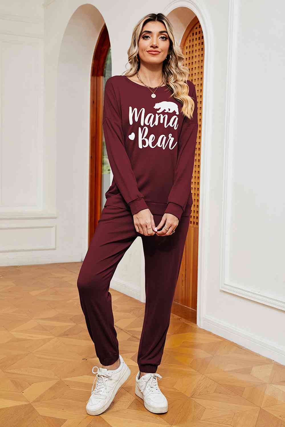 MAMA BEAR Sweatshirt and Sweatpants Set (several colors) - Premium Ladies sets -  Follower Of Faith Apparel ladies set, Ladies sets, Ladies top and bottom set, Mama bear outfit, Mom clothing, Mom sweatsuit, Momma bear, new arrival, new arrivals, Ship From Overseas, Top and bottom., Womens active wear, Womens sets, X&D Shop our Christian T-Shirts & Apparel