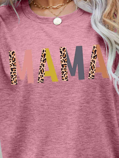 MAMA Leopard Graphic Ladies T-Shirt - Premium Ladies T-Shirt -  Follower Of Faith Apparel Changeable, ladies Short sleeve, ladies Short Sleeve t shirt, ladies Short Sleeve tee, ladies short sleeve tees, Mama tee, mom tees, Ship From Overseas Shop our Christian T-Shirts & Apparel