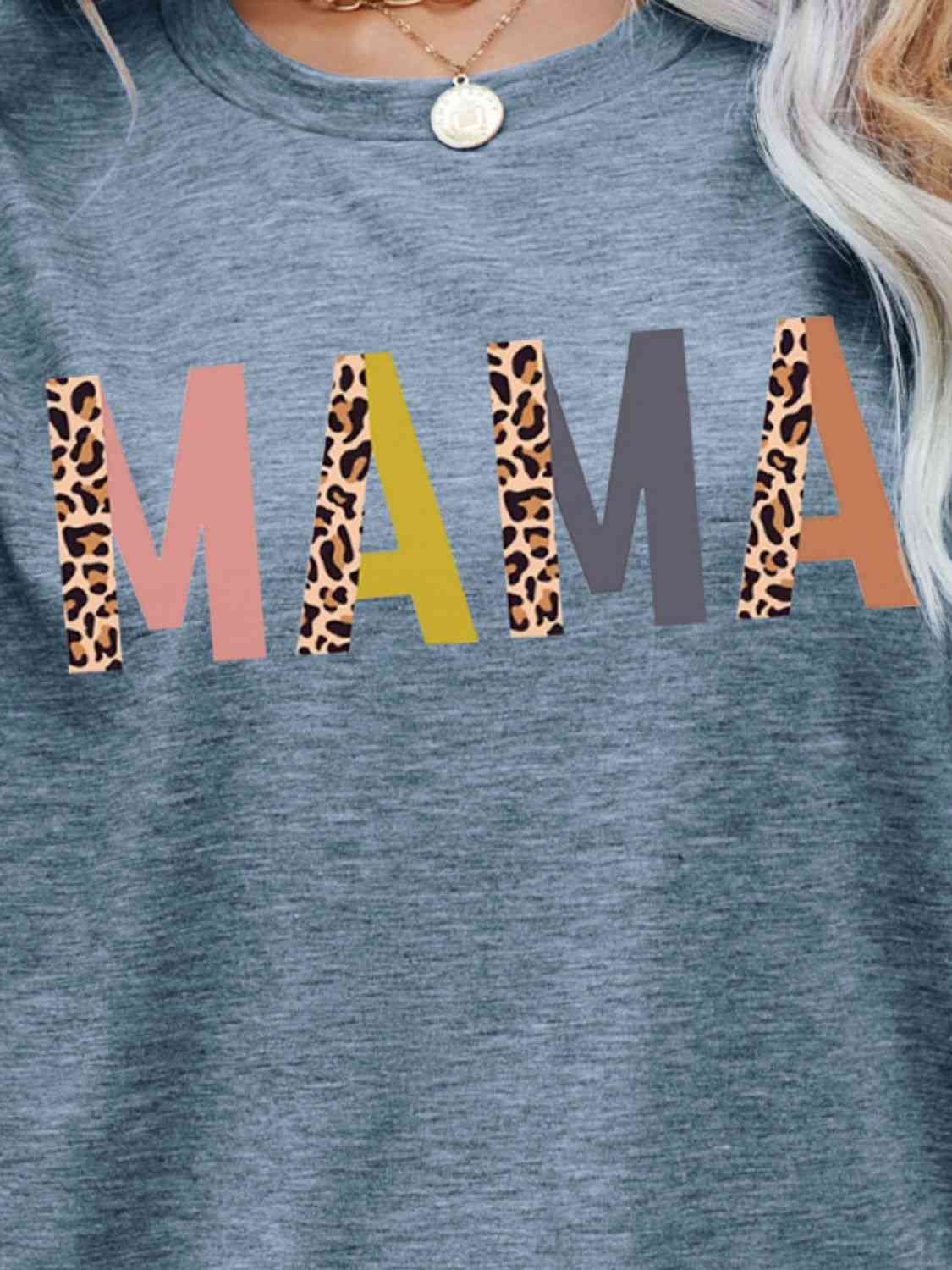 MAMA Leopard Graphic Ladies T-Shirt - Premium Ladies T-Shirt -  Follower Of Faith Apparel Changeable, ladies Short sleeve, ladies Short Sleeve t shirt, ladies Short Sleeve tee, ladies short sleeve tees, Mama tee, mom tees, Ship From Overseas Shop our Christian T-Shirts & Apparel