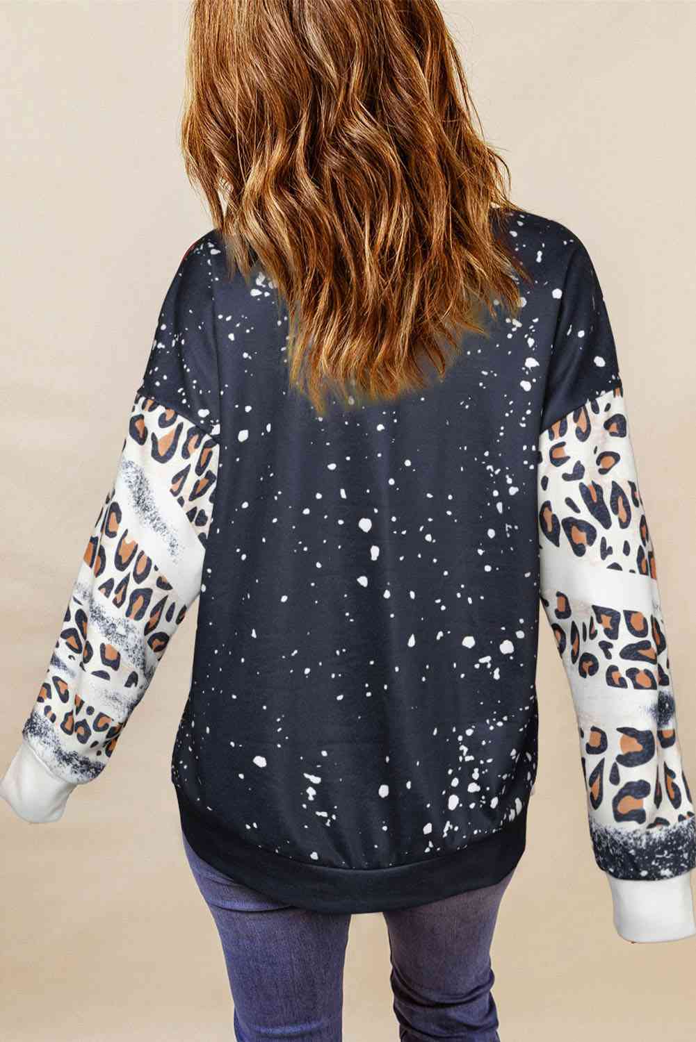 MAMA Leopard Round Neck Sweatshirt - Premium Sweatshirt -  Follower Of Faith Apparel Ladies sweater, Ladies sweatshirt, Ladies sweatshirts, Leopard, Leopard print, Leopard print sweatshirt, Leopard sweatshirts, Mama sweatshirt, Mom, Mom life, Ship From Overseas, SYNZ Shop our Christian T-Shirts & Apparel