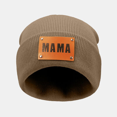 MAMA Warm Winter Knit Beanie - Premium Hat -  Follower Of Faith Apparel Beanie, Beanie with design, Button ribbed beanie, Hat beanie, Mama Beanie, Popular beanie, Ship From Overseas, Y.S Shop our Christian T-Shirts & Apparel