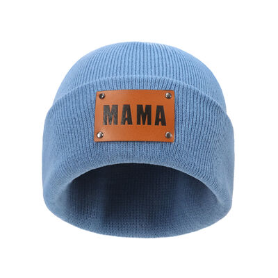 MAMA Warm Winter Knit Beanie - Premium Hat -  Follower Of Faith Apparel Beanie, Beanie with design, Button ribbed beanie, Hat beanie, Mama Beanie, Popular beanie, Ship From Overseas, Y.S Shop our Christian T-Shirts & Apparel