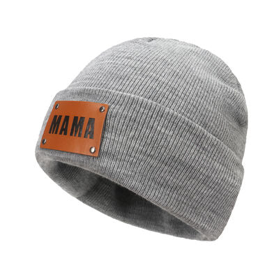 MAMA Warm Winter Knit Beanie - Premium Hat -  Follower Of Faith Apparel Beanie, Beanie with design, Button ribbed beanie, Hat beanie, Mama Beanie, Popular beanie, Ship From Overseas, Y.S Shop our Christian T-Shirts & Apparel