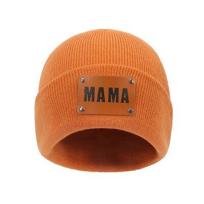 MAMA Warm Winter Knit Beanie - Premium Hat -  Follower Of Faith Apparel Beanie, Beanie with design, Button ribbed beanie, Hat beanie, Mama Beanie, Popular beanie, Ship From Overseas, Y.S Shop our Christian T-Shirts & Apparel