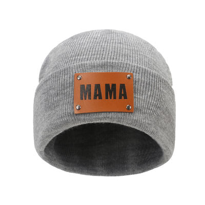 MAMA Warm Winter Knit Beanie - Premium Hat -  Follower Of Faith Apparel Beanie, Beanie with design, Button ribbed beanie, Hat beanie, Mama Beanie, Popular beanie, Ship From Overseas, Y.S Shop our Christian T-Shirts & Apparel