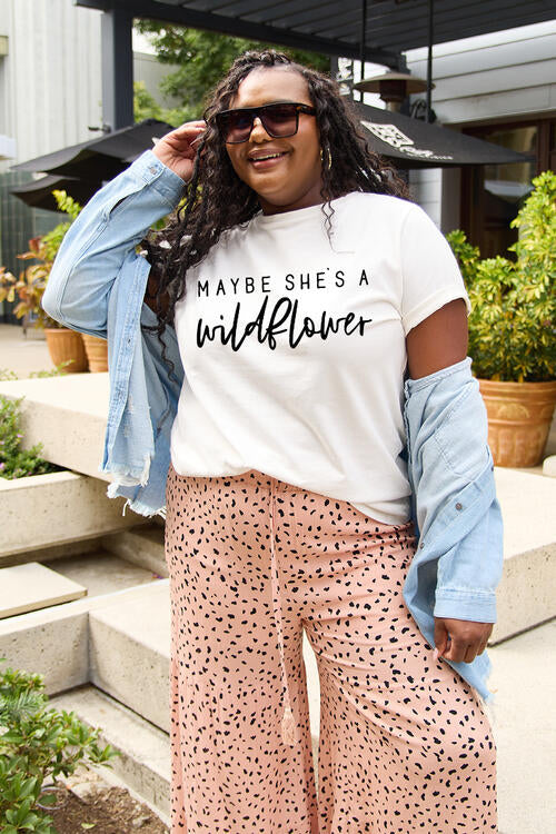 MAYBE SHE'S A WILDFLOWER Ladies T-Shirt - Follower Of Faith Apparel