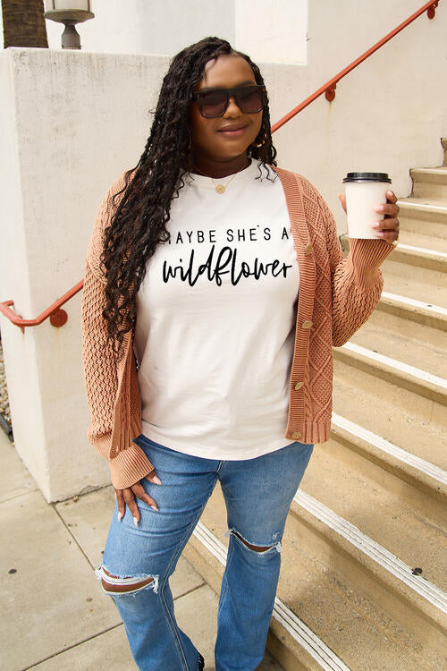 MAYBE SHE'S A WILDFLOWER Ladies T-Shirt - Follower Of Faith Apparel