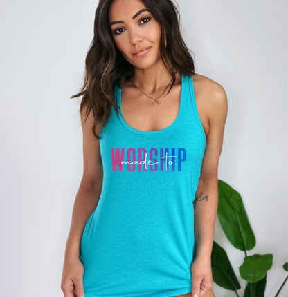 Made To Worship Ladies Tank Top Ladies Tank Top Follower Of Faith Apparel