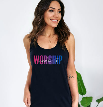 Made To Worship Ladies Tank Top Ladies Tank Top Follower Of Faith Apparel