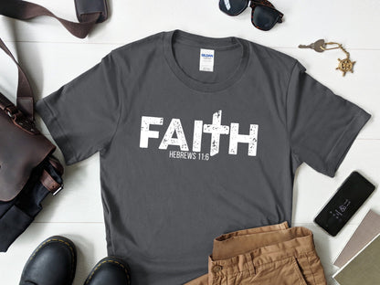 Men's Faith Cross Short Sleeve Tee - Premium Men's T-Shirt -  Follower Of Faith ApparelChristian clothing for men, Cotton, Crew neck, DTG, faith Bible verse tee, Men's Clothing, men's Faith t shirt, men's short sleeve tees, mens short sleeve, mens short sleeve tee, Neck Labels, new, Regular fit, T-shirts, the truth Shop our Christian T-Shirts & Apparel