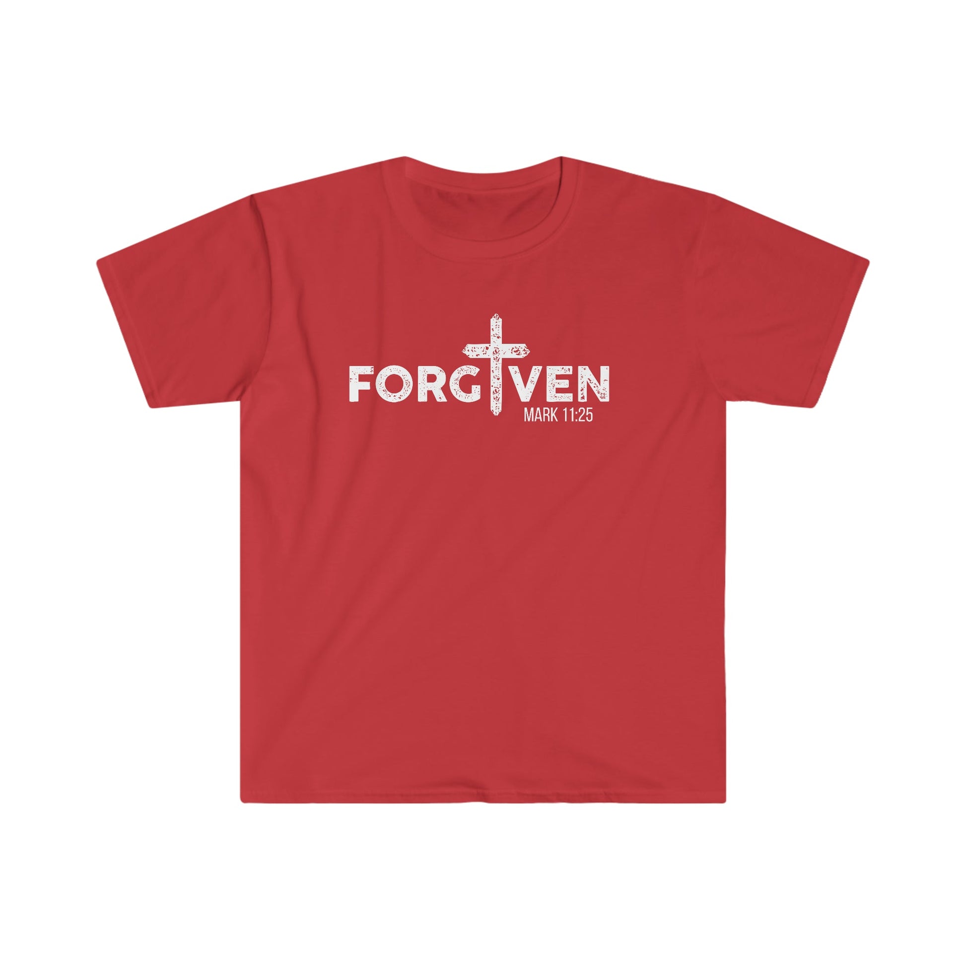 Men's Forgiven Short Sleeve Tee - Premium Men's T-Shirt -  Follower Of Faith ApparelCotton, Crew neck, Men's Clothing, men's faith apparel, men's faith clothing, Men's Forgiven T Shirt, men's Jesus shirts, men's short sleeve Christian T shirt, Regular fit, T-shirts, Women's Clothing Shop our Christian T-Shirts & Apparel