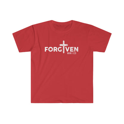 Men's Forgiven Short Sleeve Tee - Premium Men's T-Shirt -  Follower Of Faith ApparelCotton, Crew neck, Men's Clothing, men's faith apparel, men's faith clothing, Men's Forgiven T Shirt, men's Jesus shirts, men's short sleeve Christian T shirt, Regular fit, T-shirts, Women's Clothing Shop our Christian T-Shirts & Apparel