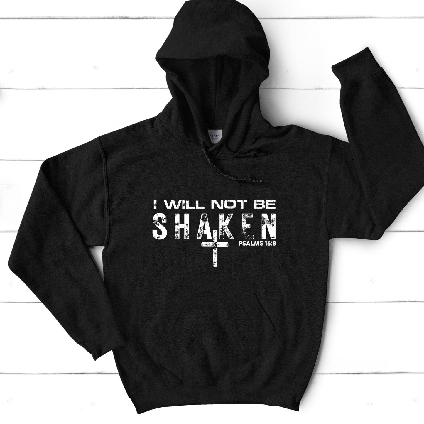 Men’s I Will Not Be Shaken Hoodie - Premium Hoodie -  Follower Of Faith Apparel Best seller mens, Best seller mens hoodie, Christian clothing for men, DTG, Hoodies, I will not be shaken hoodie, Men's Clothing, men's faith apparel, men's faith clothing, men's Jesus shirts, Mens best seller hoodie, mens hoodie, Mens psalms hoodie, Men’s hoodie, Men’s sweatshirt, Men’s sweatshirts, new, new arrival, Psalms 16:8 hoodie, Regular fit, Unisex Shop our Christian T-Shirts & Apparel