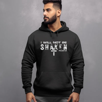 Men’s I Will Not Be Shaken Hoodie - Premium Hoodie -  Follower Of Faith Apparel Best seller mens, Best seller mens hoodie, Christian clothing for men, DTG, Hoodies, I will not be shaken hoodie, Men's Clothing, men's faith apparel, men's faith clothing, men's Jesus shirts, Mens best seller hoodie, mens hoodie, Mens psalms hoodie, Men’s hoodie, Men’s sweatshirt, Men’s sweatshirts, new, new arrival, Psalms 16:8 hoodie, Regular fit, Unisex Shop our Christian T-Shirts & Apparel