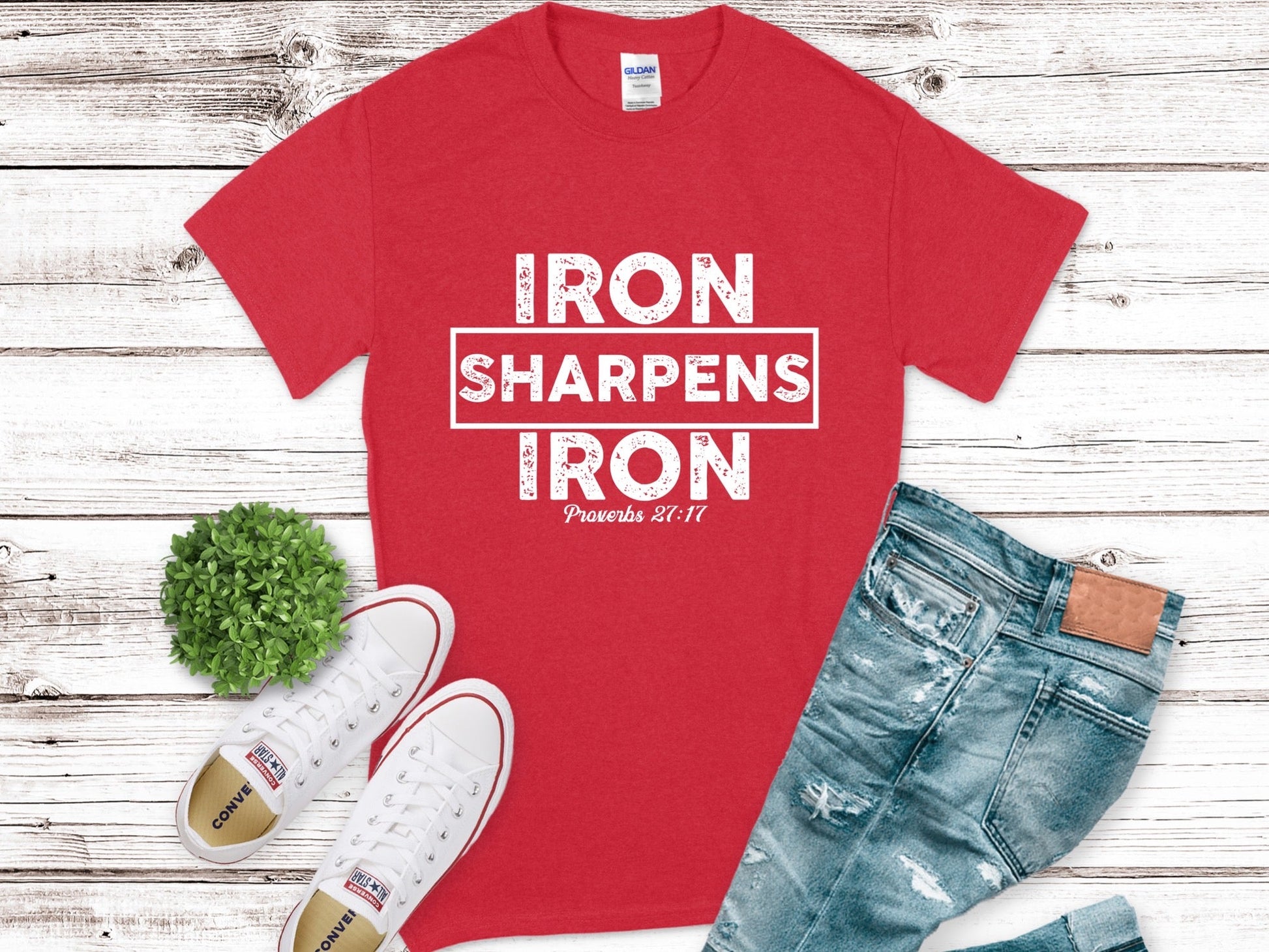 Men's Iron Sharpens Iron Short Sleeve Tee - Premium Men's Short Sleeve T-Shirts -  Follower Of Faith ApparelCrew neck, DTG, Iron sharpens iron t shirt, Men's Clothing, Mens Christian T shirts, Mens short sleeve tee, Proverbs 27:17 Bible verse t shirt, Proverbs tees, Regular fit, T-shirts, Unisex Shop our Christian T-Shirts & Apparel